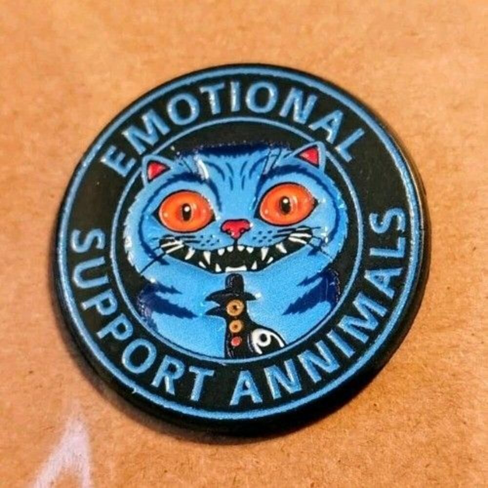 K-Pop Demon Hunters HUNTR/X "Derpy Tiger" Saja Boys Support Animal Enamel Pin